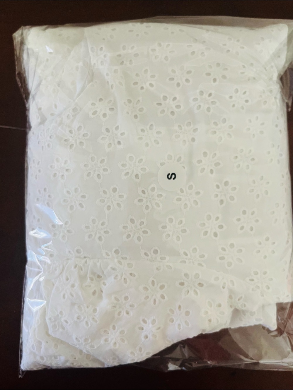 Forever 21 White Eyelet Puff Sleeve Midi Dress - Picture 11 of 11